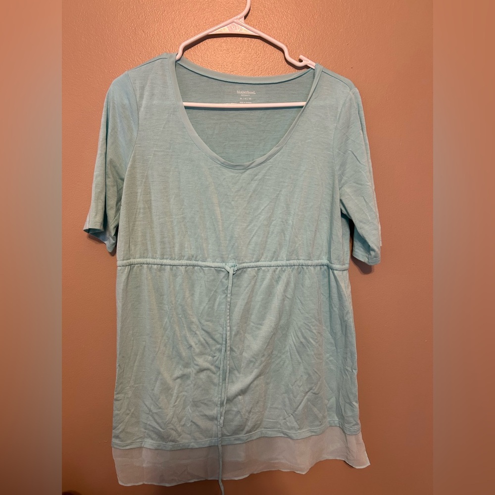 Women's Light Blue Top - Maternity